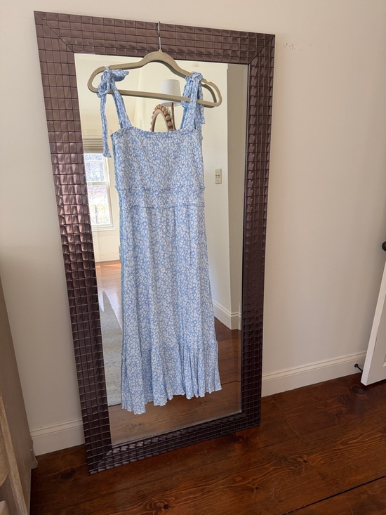Lost + Wander Dresses & Skirts - Revolve Light Blue Floral Tie-Shoulder Sundress
